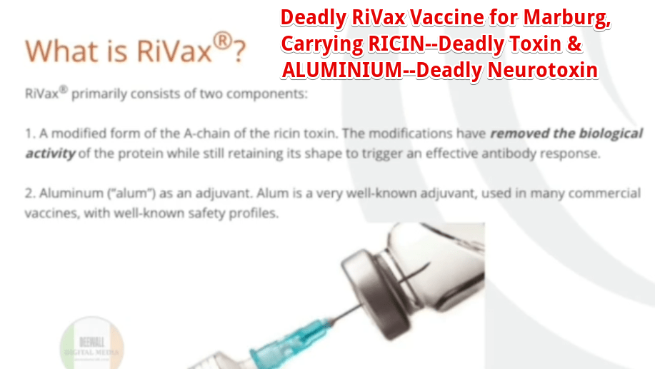 Hospital Engineer Whistleblower Warns of Toxic Ricin in the Next Planned Pandemic (Marburg) Vaccine, RiVax, Likely to Kill Billions–& Calls for Halt to All Vaccines