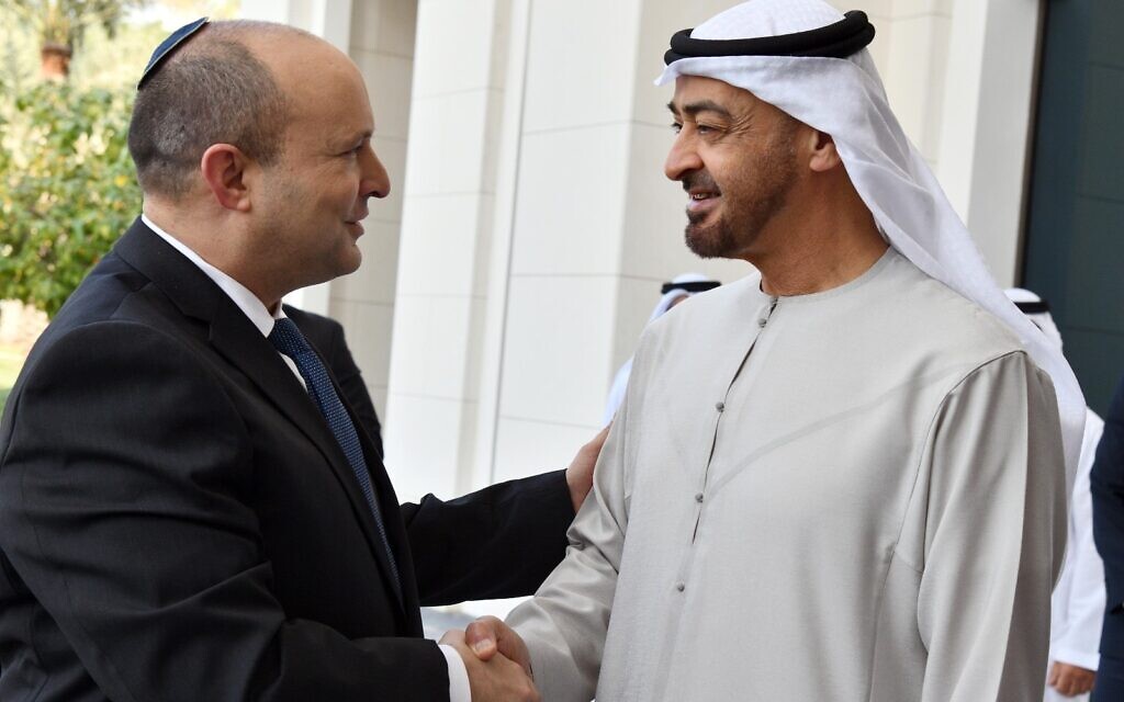 Bennett offers UAE ‘security and intelligence support’ after attack by Houthis