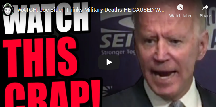 WATCH: Joe Biden Thinks Military Deaths HE CAUSED Were “Inevitable”… What A GARBAGE President
