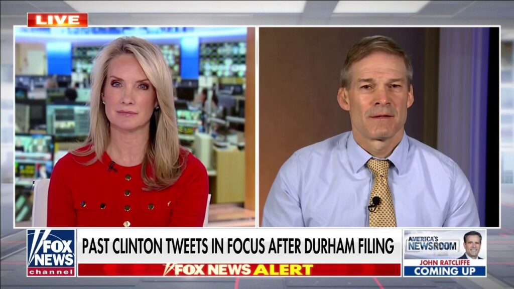 Jim Jordan sounds off on Durham probe bombshell: 'They spied on a sitting president'