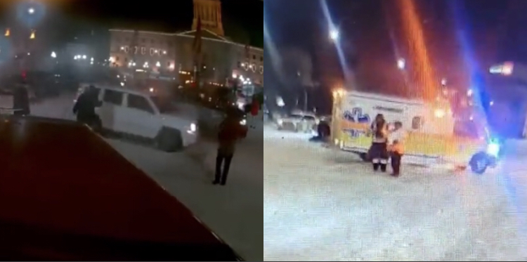 Video: Driver Slams into Canadian Trucker Protest, Injuring at Least 3, After Left-Wingers Promised Weekend Counter Demonstrations
