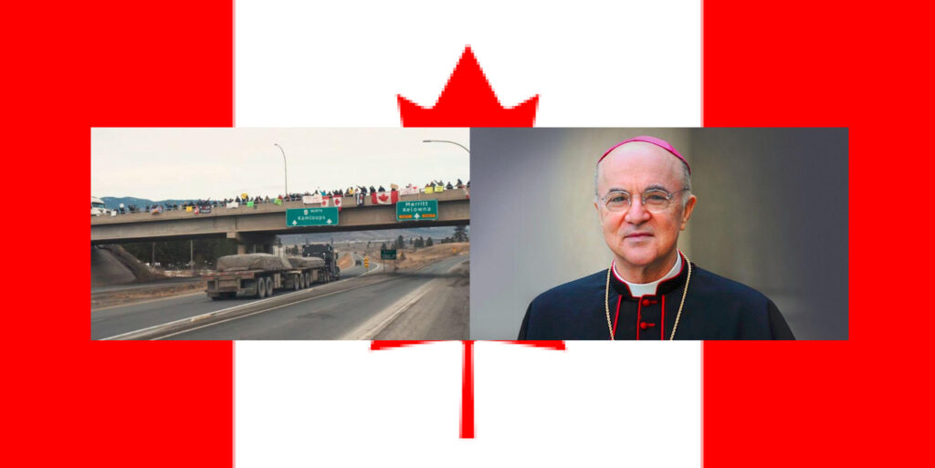 Archbishop Viganò Endorses Canadian Truck Drivers’ ‘Freedom Convoy’ In Powerful Audio Statement