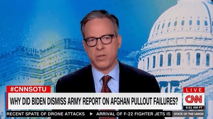 WOW! CNN’s Jake Tapper Demands Biden Stops Hiding and Takes Responsibility For 13 US Military Members Murdered in Afghanistan [VIDEO]