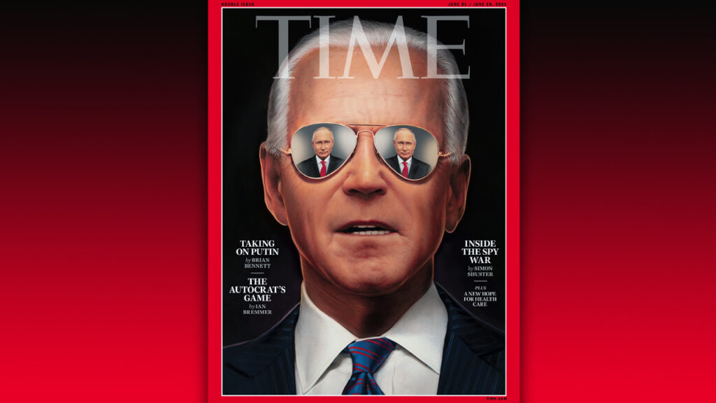 TIME mum on infamous 2021 cover of sunglasses-wearing Biden ‘taking on Putin’ as Ukraine crisis unfolds