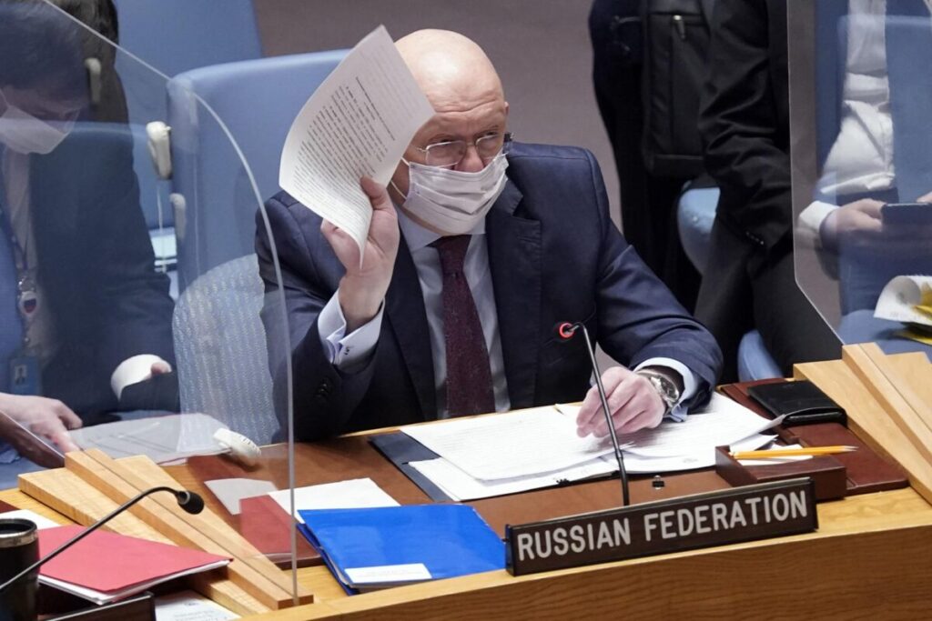 Russia Vetoes UN Security Council Resolution Condemning Its Attack on Ukraine; 3 Nations, Including China, Abstain