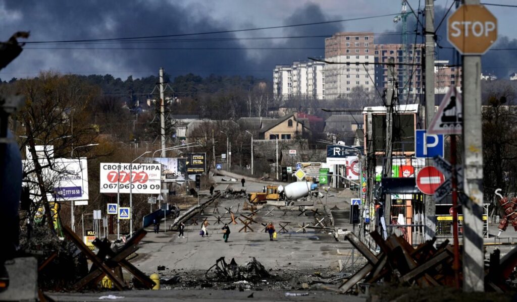 Ukrainian Forces Retake Control of Key Town Outside Kyiv, Mayor Claims