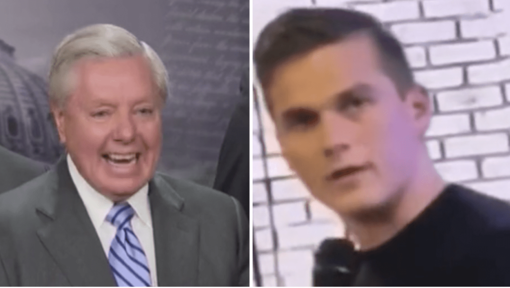 Warmonger Linsdey Graham Rips Rep. Madison Cawthorn For Accusing Ukrainian Government of Being “incredibly corrupt” and Zelensky of being “a thug” [VIDEO]
