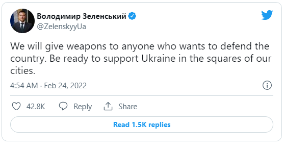 Ukraine Arming Citizens