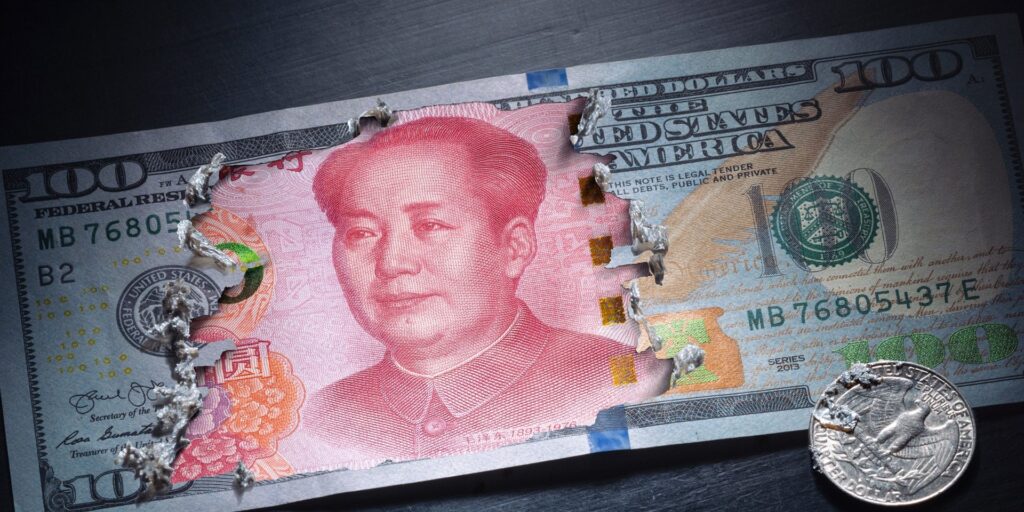 China's yuan is reportedly replacing the dollar and euro in Russian bank accounts