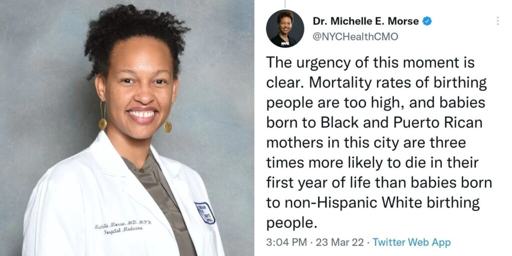 NYC's top doc apologizes to black and Hispanic 'birthing people' for calling them 'mothers'