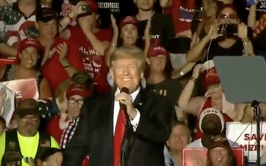 “Trump Won” Chants Break Out AT Trump’s Rally In Michigan