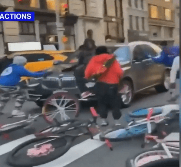 WOW! Mother and Son Brutally Attacked By Bicycle Gang In NYC Moments After Making Donation at Local Charity [VIDEO]