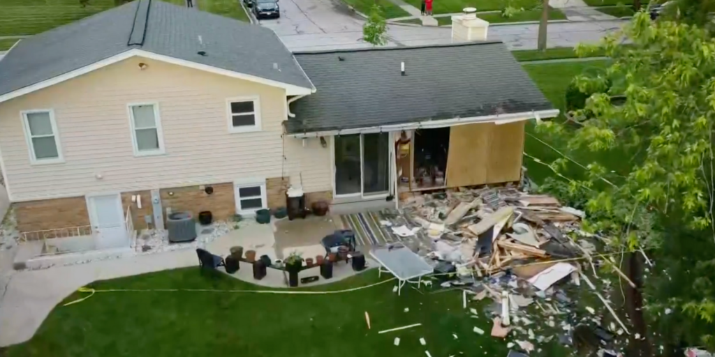 Truck crashes into house, bursts through other side but leaves no serious injuries