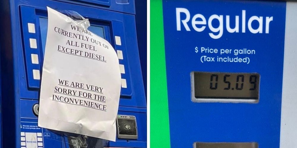 BREAKING: Washington gas stations run out of gas, add extra digit in anticipation of $10 dollar prices