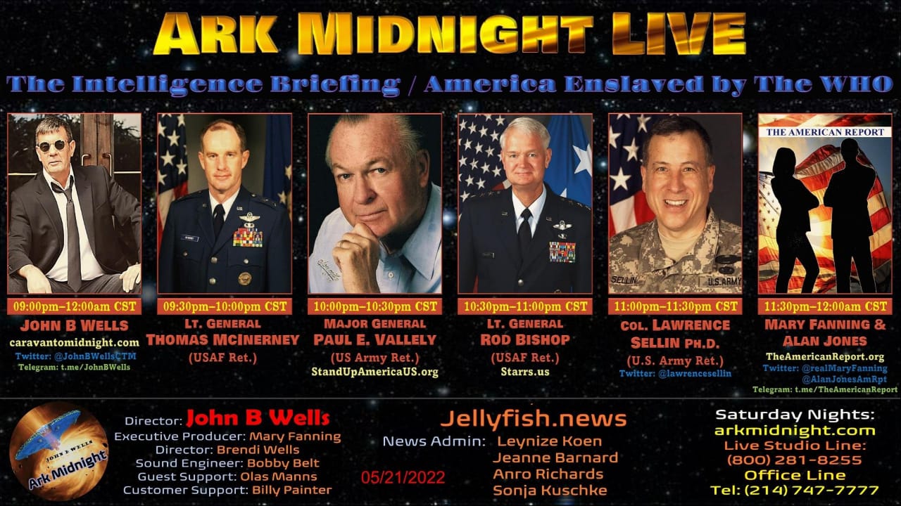 Tonight on Ark Midnight - The Intelligence Briefing / America Enslaved by The WHO