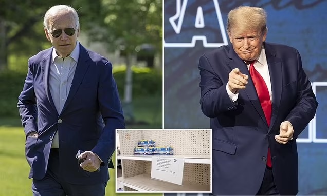 Biden is furious he is trailing Trump in the polls, erupted over 'being kept out of the loop in the baby formula crisis' and is trying to avoid being compared to Jimmy Carter, report claims