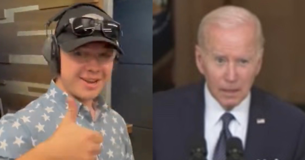 KYLE RITTENHOUSE SENDS MESSAGE TO JOE BIDEN IN TARGET PRACTICE VIDEO: ‘YOU’RE NOT COMING FOR OUR GUNS’