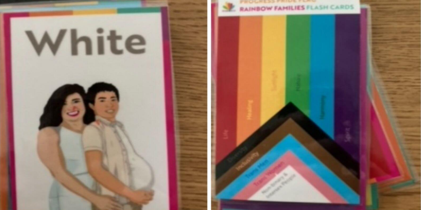 Preschool Teacher Shows Pregnant Man Flash Card ‘To Teach Colors To Children’