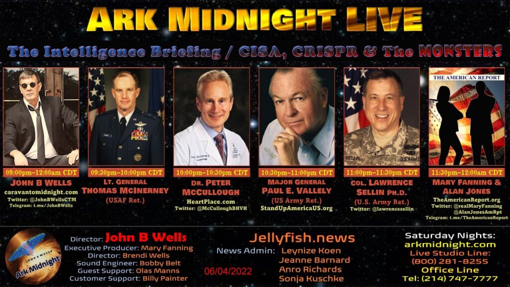 Tonight on Ark Midnight - The Intelligence Briefing / CISA, CRISPR & The Monsters