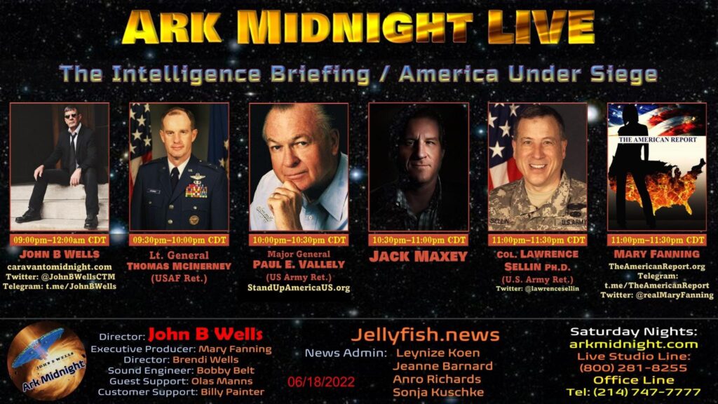 Tonight on Ark Midnight - The Intelligence Briefing/America Under Siege