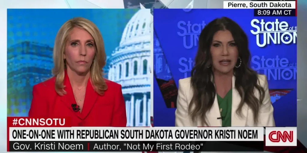 Gov. Kristi Noem flips the script on CNN host who uses tragic story of 10-year-old rape victim to corner Noem on South Dakota's pro-life laws