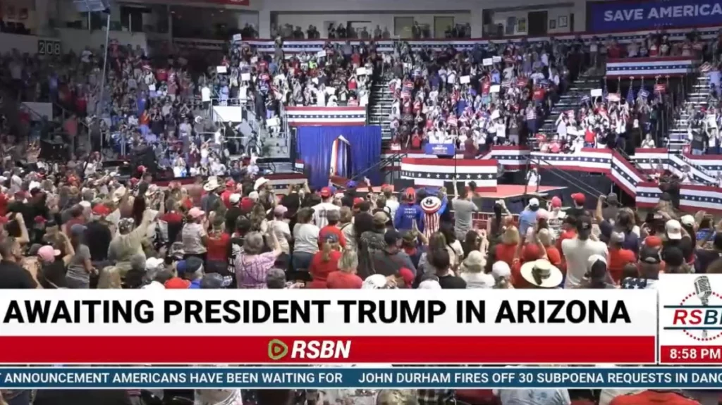 EXCLUSIVE: Key Excerpts from President Trump’s Speech Tonight in Prescott Valley, Arizona – Kari Lake “Will Be One of the Fiercest Voices in the Country Standing Up Against Joe Biden’s Open Borders Catastrophe”