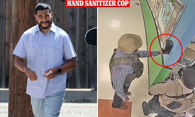 EXCLUSIVE: 'Hand sanitizer cop' is REVEALED as he's seen for the first time since deadly Uvalde shooting: DailyMail.com names seven other 'cowards' who stood by at elementary school as 19 innocent children were slaughtered