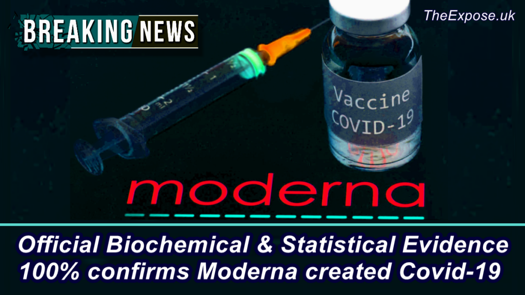 Official Biochemical and Statistical Evidence 100% confirms Moderna created Covid-19
