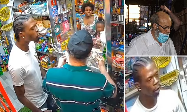 'I don't want no trouble': New footage shows how NYC bodega worker, who stabbed gangster to death in self-defense, tried to defuse argument over $3
