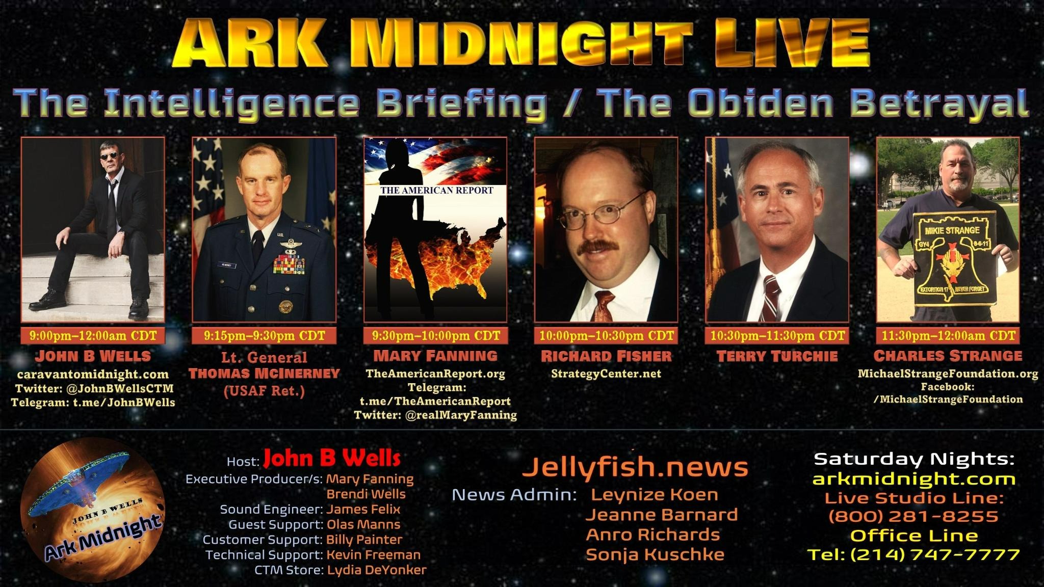 Tonight on Ark Midnight - The Intelligence Briefing/Destroying Humanity and Killing Freedom