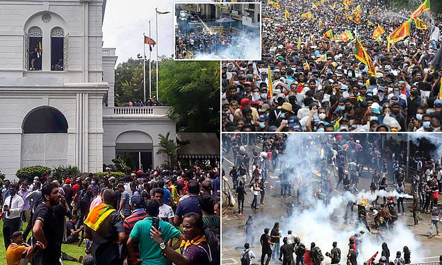 Sri Lanka in flames: Protesters torch the PM's house hours after storming the Presidential palace