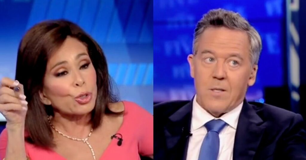 ‘It’s not funny, they’re destroying this country’: Pirro rebukes Gutfeld’s lofty migrant ‘replacement theory’