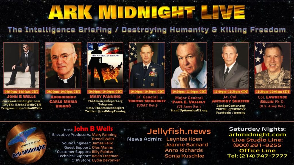 Tonight on Ark Midnight: The Intelligence Briefing / Destroying Humanity & Killing Freedom