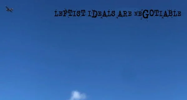 Commies freely and proudly waste precious resources on anti DeSantis banner