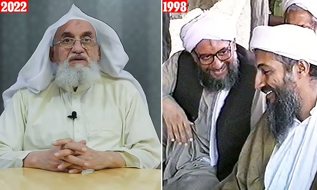 How CIA hunted 9/11 mastermind al-Zawahiri for more than 20 years before dicing him with two twin blade Ninja missiles when he stepped onto his Kabul safehouse balcony at 6:18 a.m.