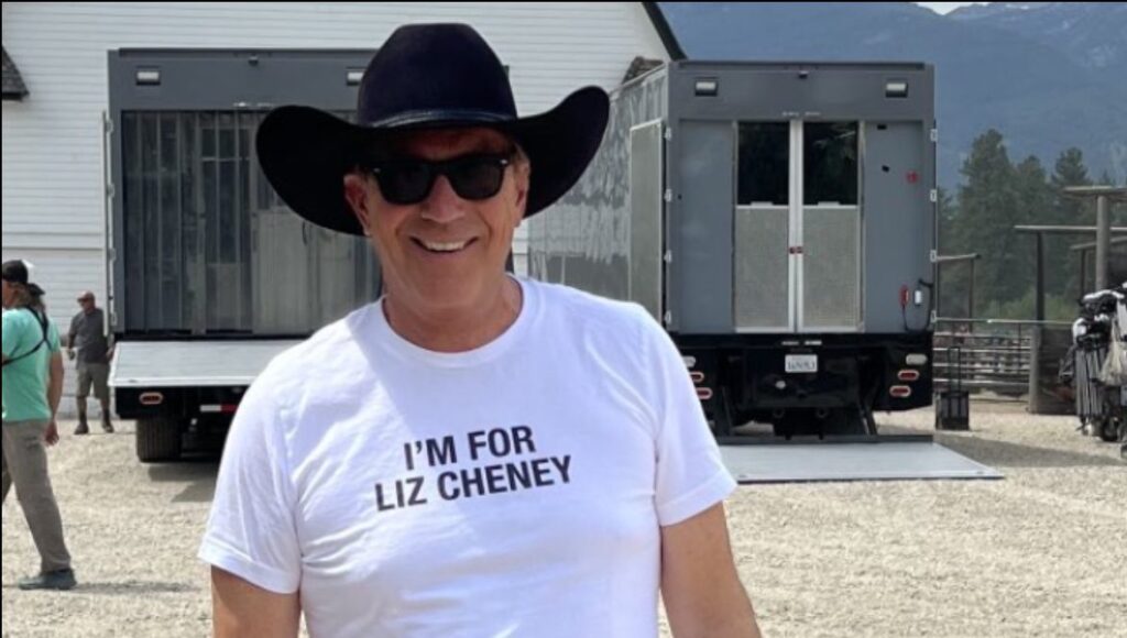 Former Republican Turned Biden Supporter, Kevin “Moobs” Costner Endorses Liz Cheney