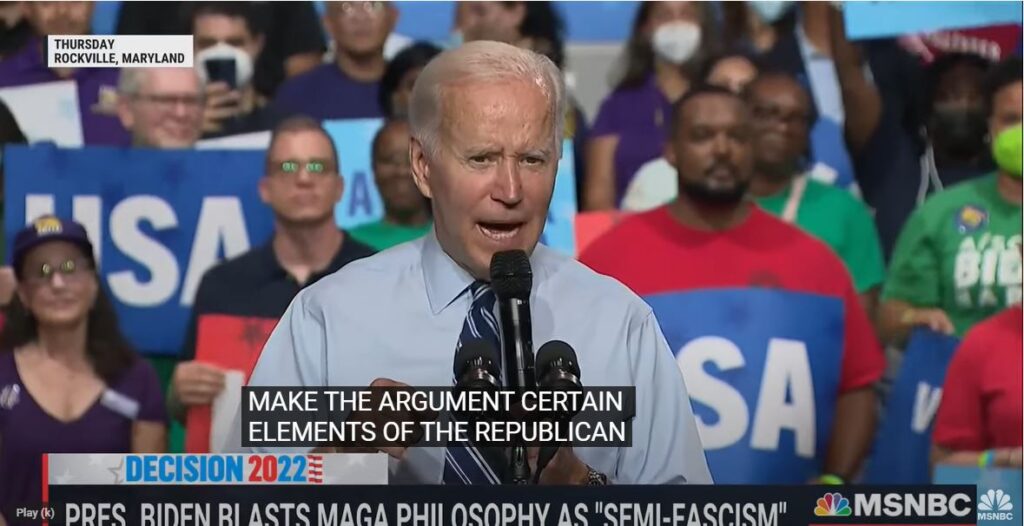 Biden accuses others of what he is guilty of