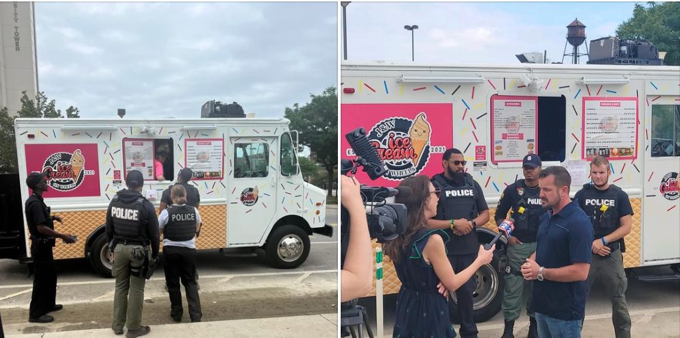 BRILLIANT!! Police Officer In One Of America’s Most Violent Cities Has PERFECT Response To Woke Ice Cream Shop That Refuses To Serve Cops Wearing Body Armor