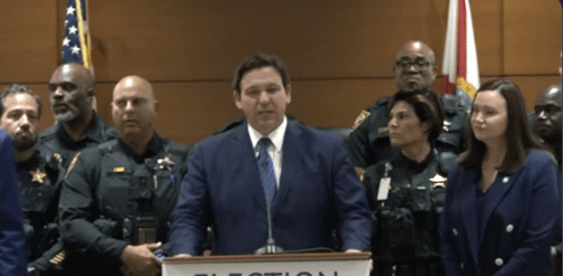 BREAKING: Gov. DeSantis Announces Arrest of 20 Felons Who Voted Illegally [VIDEO]