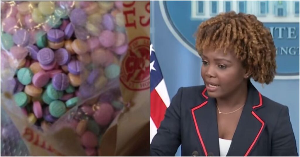 Testy KJP claims admin is ‘securing the border’, then blames GOP for rainbow fentanyl pouring into US