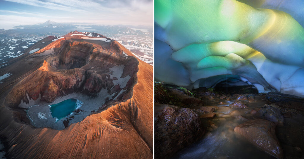 PHOTOS: ‘Between Fire and Ice,’ the Incredible Volcanoes and Ice Caves of Kamchatka, Far East Russia
