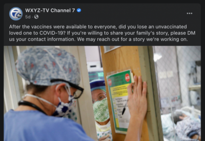 Tragic Vaxx Tales: abc Media Affiliate Requests Unvaccinated Deaths — Instead Receives Thousands of Personal Vaccine Horror Accounts!