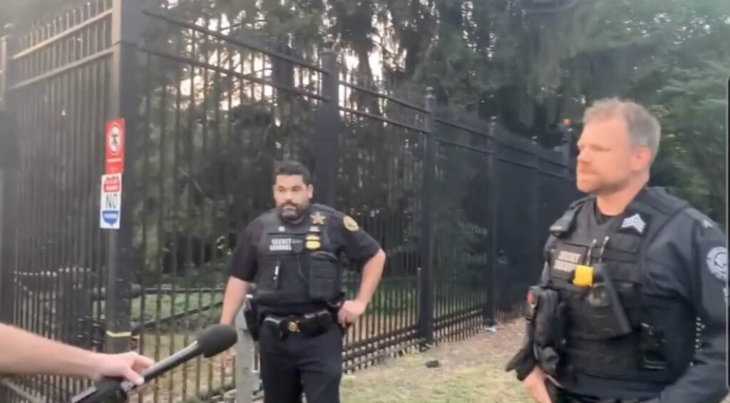 Kamala Harris’ Secret Service Agents Protects Her Home from the Illegal Aliens (VIDEO)