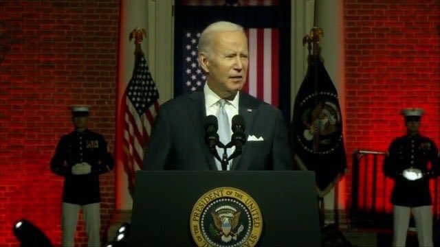 Biden Labels 74 Million Americans as Enemies of The State in Independence Hall Speech