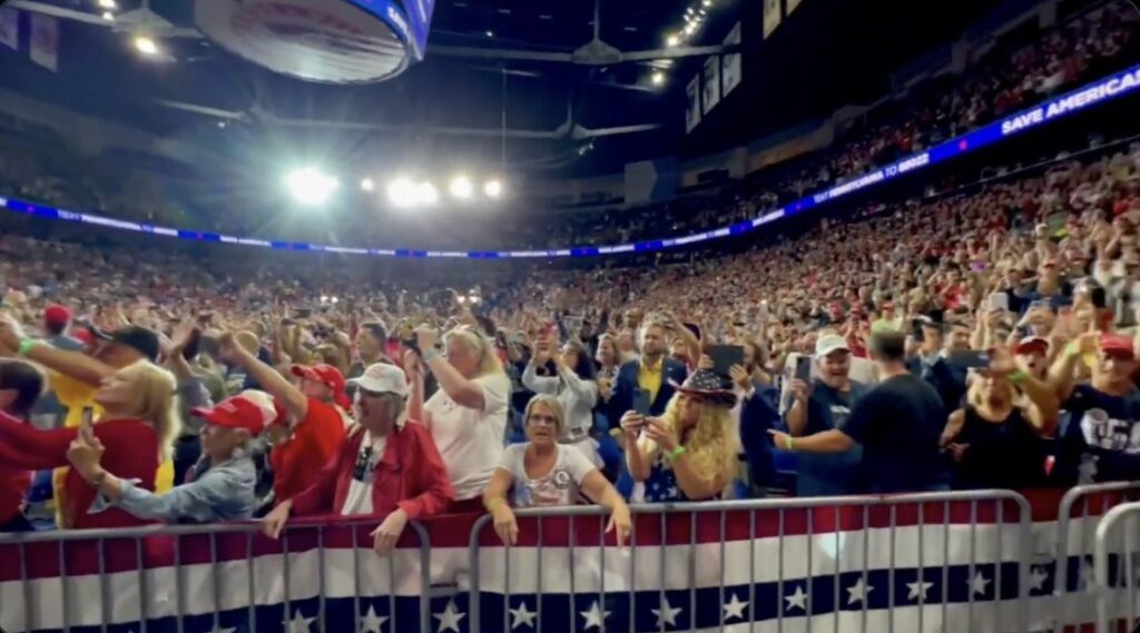 BIKERS For Trump...Brick Wall Guy...and TENS OF THOUSANDS Pack PA Stadium To Show Support For Trump