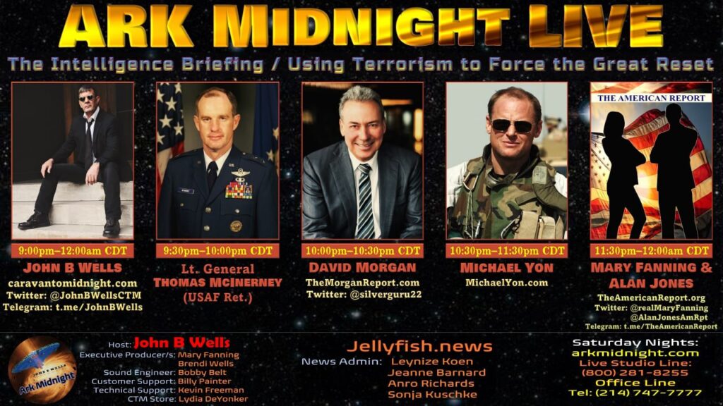 10 September 2022 - Tonight on Ark Midnight - The Intelligence Briefing / Using Terrorism to Force the Great Reset