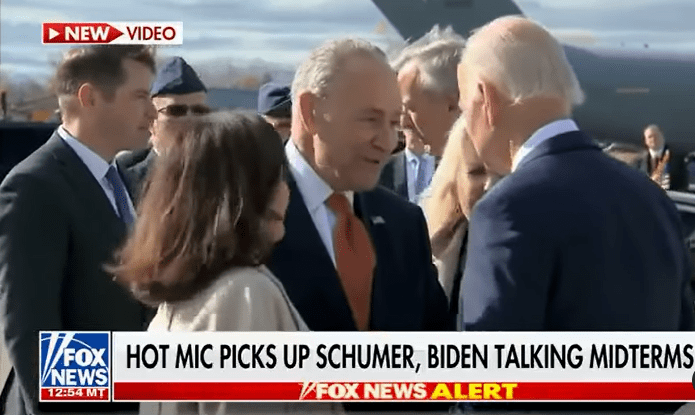 BREAKING: Schumer Admits To Biden On Hot Mic That Fetterman Hurt His Chances In Midterm Elections During Debate... Admits Democrats Are In Trouble In Other Seats [VIDEO]