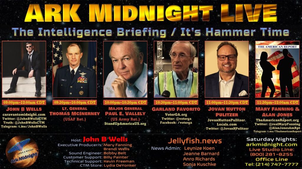 29 October 2022 - Ark Midnight Tonight - The Intelligence Briefing/ It's Hammer Time