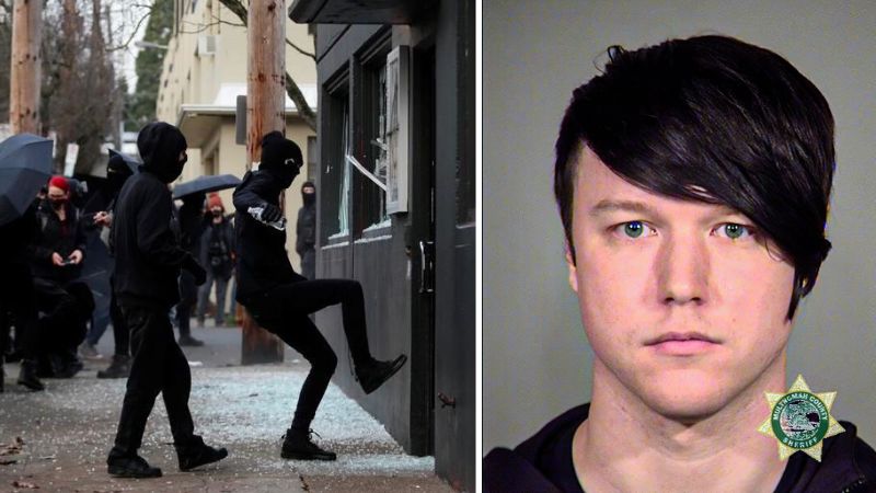 BREAKING: Portland Antifa 'journalist' pleads guilty to violent rioting, must pay $50k in restitution