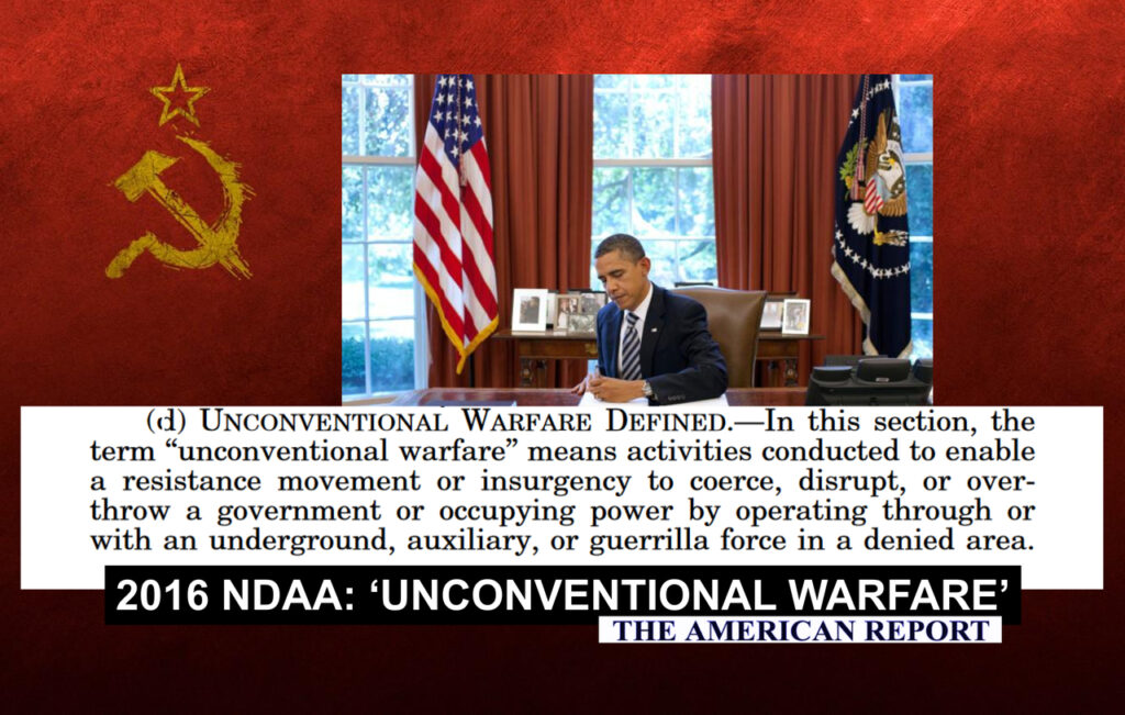Green Beret Jeremy Brown, J6 Political Prisoner: Obama Added ‘Unconventional Warfare’ To 2016 NDAA “Because you [The American People] are the guerrilla force and the domestic terrorist they are fighting, and you must be destroyed and defeated”